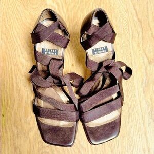 STUART WEITZMAN. 🤎 Strappy High Heeled Sandals